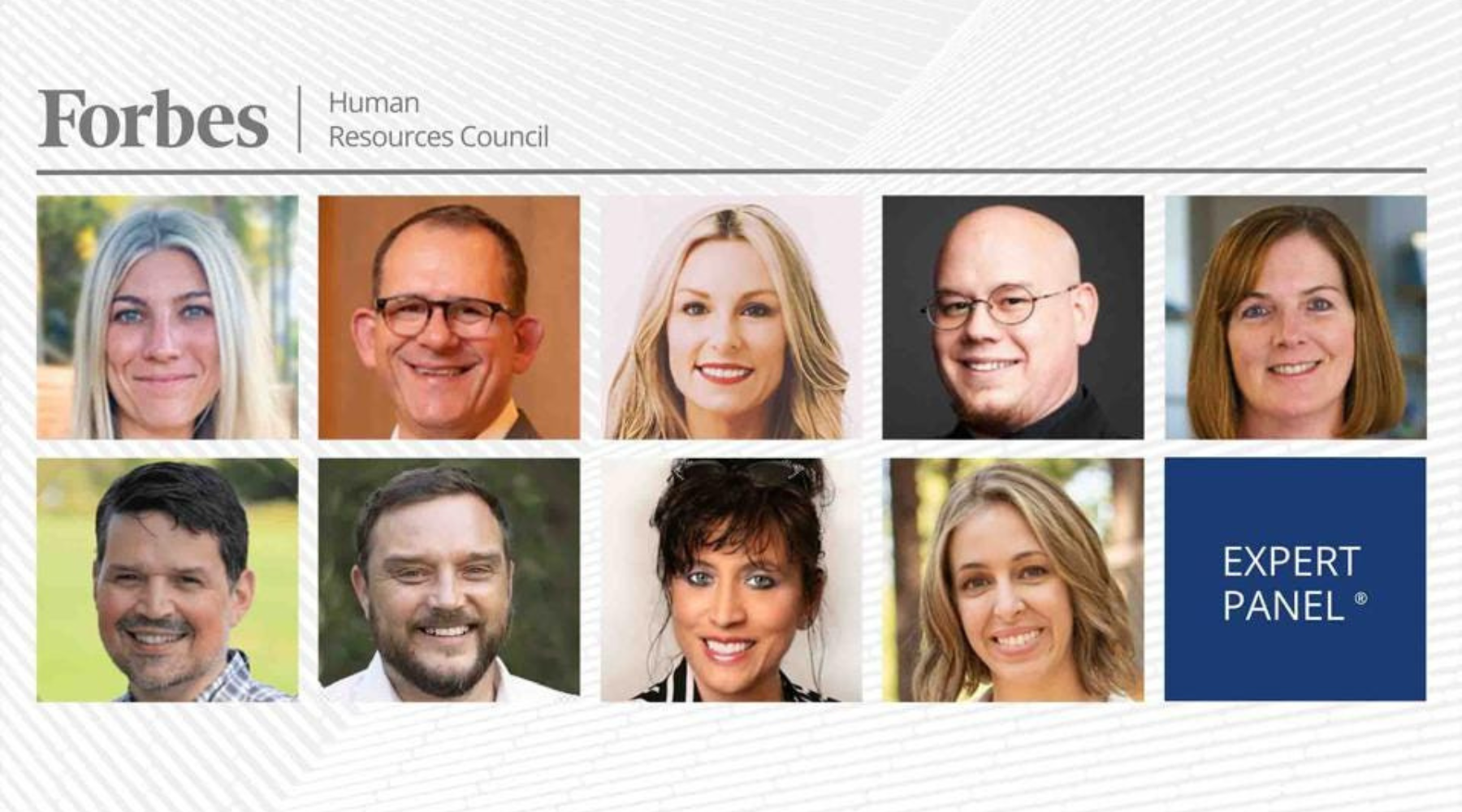 Nine members of Forbes Human Resources Council
