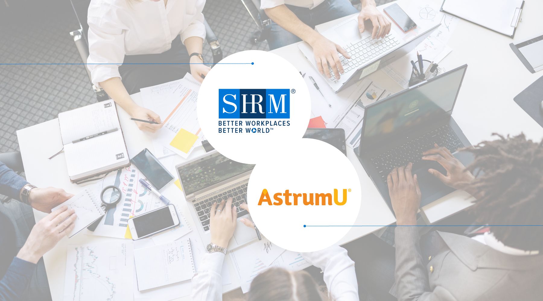 SHRM x AstrumU logos